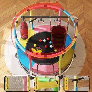 <span class=keywords><strong>Petit</strong></span> <span class=keywords><strong>trampoline</strong></span> d'intérieur pour enfants, conçu pour une utilisation à domicile, conception épaissie favorisant la croissance en hauteur, utilisation intérieure/extérieure, <span class=keywords><strong>filet</strong></span> de protection - Product Image 3