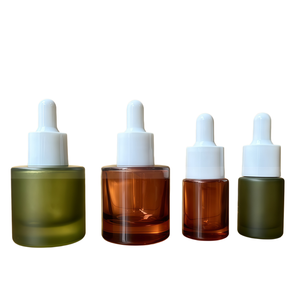 Pot en verre ambré de 100 <span class=keywords><strong>ml</strong></span> avec couvercle en bambou et bouteille en verre sérigraphiée pour lotion et lait corporel - Product Image 5