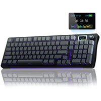 AULA S98pro Keyboard Mekanik Nirkabel Gasket Hot-swap Keyboard Gaming Dengan Layar Warna Mini TFT dan Tombol Multi-fungsi