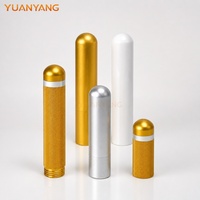 Pot en aluminium à bouchon à vis facile à ouvrir, tube de stockage en aluminium pour emballage de capsules, pilules et produits de santé