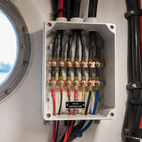 Tube thermorétractable PE à double paroi 3:1, 600V, basse tension, qualité marine, étanche, avec adhésif, pour câbles de bateaux et yachts
