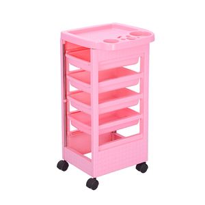 Carrito Rodante de Salón con 4 Cajones, Ruedas Giratorias de 360°, Diseño Moderno, Carrito de Belleza con Soporte para Herramientas para Uso Doméstico, Peluquería, Hotel - Product Image 4