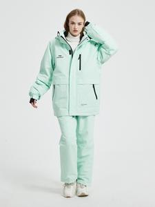 25 nouveau style de combinaison de ski pour hommes et femmes manteau chaud coupe-vent imperméable avec pantalon de ski simple double sac élégant inclus - Product Image 4