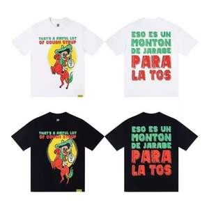 Camiseta informal holgada y versátil de manga corta, estilo vintage, cuello redondo, para hombre y mujer, estilo costa oeste, ideal para el verano. - Product Image 1