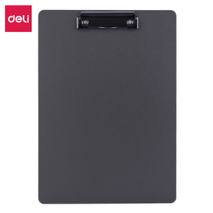 Deli 64502 Clipboard A4 <b>Plastic</b> Clip Board Light Blue Gray Writing Pad Exam Paper Holder - Product Image 4