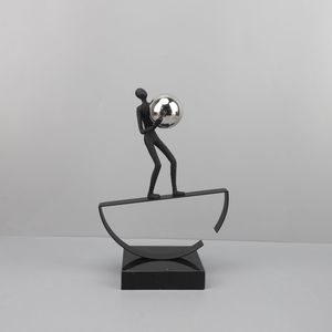 Evelyn - Figuras Decorativas de Metal de Personajes Acrobáticos Abstractos, Artesanías de Personajes Acrobáticos para Decoración del Hogar, Estatuas de Mesa - Product Image 1