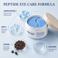 Masque pour les yeux GHK-Cu SNAP-8 en gros, patch hydrogel au peptide de cuivre, marque privée, fournisseur d'usine