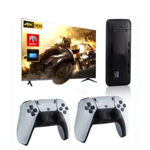 U9 Game Nirkabel 2.4G Pengendali Arcade Psp Retro Tv Rumah Konsol Video Game 64G 10000 + Game dengan Kontroler Ps5 Stik Permainan U9