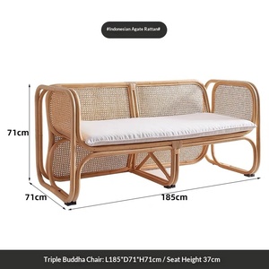 Poltrona Singola in Rattan Intrecciato Resistente per Soggiorno, <span class=keywords><strong>Balcone</strong></span>, Esterni e Sala da Pranzo - Product Image 5