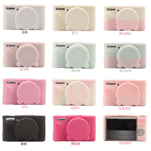 Cho Canon cho PowerShot sx740 SX730 HS tương thích mềm Silicone máy ảnh trường hợp <span class=keywords><strong>Bag</strong></span> với ống kính có thể tháo rời Bìa - Product Image 2