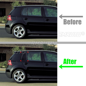 Par de Cubiertas para Ventanas Traseras de Coche, Cubierta para Ventanas Laterales, para Volkswagen VW Golf 5 MK5 GTI 2005 2006 2007 - Product Image 2