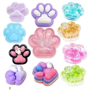 Premium Quality Extra Soft TPR Material <b>Cat</b> Paw Kawaii <b>Squishy</b> Ball Sensory Fidget Stress Relief Therapy Squeeze Toy TOYSRUNNER - Product Image 6