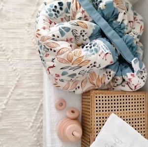 100% coton biologique conception personnalisée tapis de jeu sac de rangement de jouets pour enfants organisateur de stockage de jouets cordon Portable conteneur sac - Product Image 4