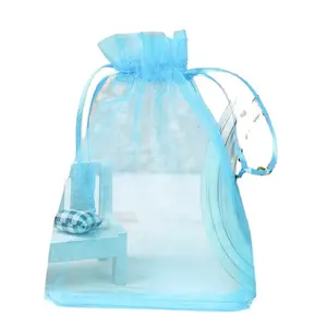 Подарочные пакеты из органзы с индивидуальной упаковкой оптом/сумка для ювелирных изделий/сумка на шнурке