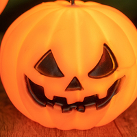 Décoration d'Halloween Bougie LED à piles en plastique Nouveau cadeau de Noël Petite Lanterne Citrouille Festival Atmosphère