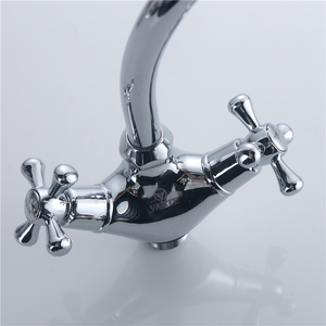 <span class=keywords><strong>ล้อ</strong></span>สองมือรูปแกะข้ามผสมปรับพื้นผิวก๊อกน้ำโครเมี่ยม - Product Image 3