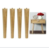 Pieds coniques en bois de hêtre et de chêne pieds de tabouret pieds de meubles en bois pour canapé chaise canapé banc bureau Table lit armoire bibliothèque