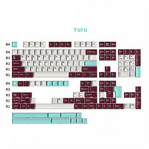 <span class=keywords><strong>Yuru</strong></span> Cherry profil PBT clavier mécanique Keycap ensemble mignon jeu Sublimation clavier personnalisé Keycap - Product Image 1