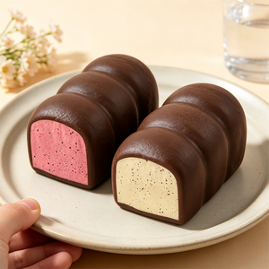 ขนมปังปิ้งเคลือบช็อกโกแลตสามชิ้น รุ่น PU สำหรับตกแต่งขนมหวาน ตกแต่งหน้าต่างร้านเบเกอรี่ อุปกรณ์ประกอบฉากถ่ายภาพอาหาร ของตกแต่งบ้าน โต๊ะอาหาร - Product Image 4