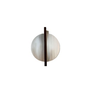 Japanese Wabi Sabi Style Wall Lamp Round <b>Led</b> <b>Light</b> For Tea Room Zen Decor - Product Image 4