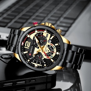 Montre CURREN 8395 pour homme, chronographe décontracté, étanche, en acier inoxydable, nouvelle montre à quartz de luxe, mode masculine. - Product Image 4