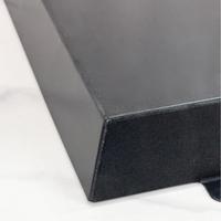 Liyunda plateau d'équipement de restauration 6CM 3 pièces capacité S/M/L acier inoxydable noir Commercial Dessert assiette d'affichage des aliments pour Pizza