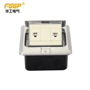 <span class=keywords><strong>Prise</strong></span> de sol Fggp en aluminium <span class=keywords><strong>avec</strong></span> 2 prises AC et 3 ports <span class=keywords><strong>USB</strong></span>, <span class=keywords><strong>prise</strong></span> RJ45 et réseau SDK - Product Image 3