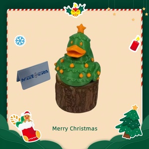 Nouvelles décorations de Noël modernes et simples en plastique imprimées en 3D : Père Noël, Bonhomme de neige, Cerf, Ours, Canard - Product Image 6