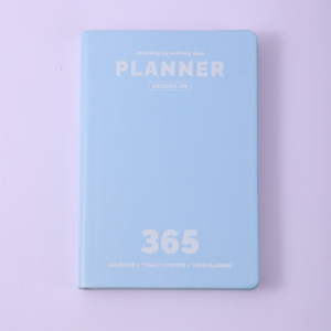 Agenda A5 de imitación de cuero cosida con hilo, impresa, diario, calendario anual, diseño personalizado, regalo para mujer, <span class=keywords><strong>184</strong></span> hojas - Product Image 1
