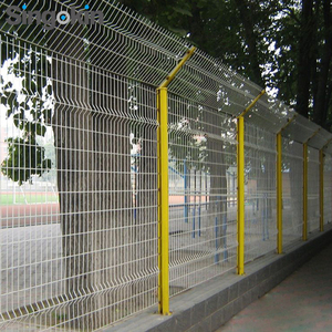 Panneau de clôture en treillis soudé 3D en acier galvanisé commercial, clôture de sécurité en treillis soudé 3D - Product Image 2
