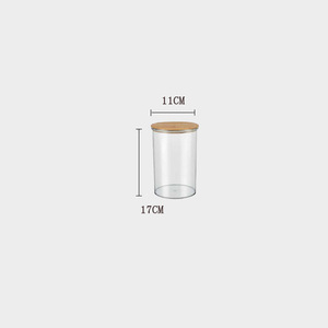 Thủy Tinh Borosilicate Thực Phẩm Lưu Trữ Jar Stackable Lưu Trữ Lọ Thủy Tinh Container Kín Lọ Với Nắp Tre - Product Image 6