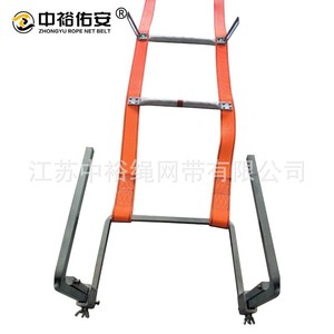 Échelle à cordes en alliage d'aluminium Zhongyu 112 cm, légère, durable, compacte, équipement de secours et d'évacuation en altitude - Product Image 4