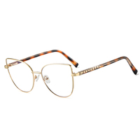 MS 93530 Lunettes optiques œil de chat pour femmes Lunettes de protection contre les radiations Lunettes de lecture à la mode Meilleures ventes Blocage de la lumière bleue
