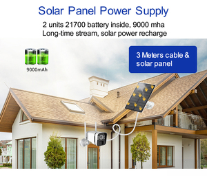 ระบบกล้องวงจรปิด Wi-Fi 4MP 4CH ชุดอุปกรณ์ NVR กล้องเฝ้าระวัง IP พลังงานแสงอาทิตย์พร้อม IP65การตรวจจับการเคลื่อนไหวในเวลากลางคืนสีเต็มรูปแบบ - Product Image 6