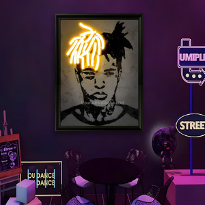 Enseigne néon personnalisable, art mural, peinture UV, décoration sur toile, illustrations halo lumineuses, idéal pour la décoration intérieure gothique et <span class=keywords><strong>pop</strong></span> - Product Image 5