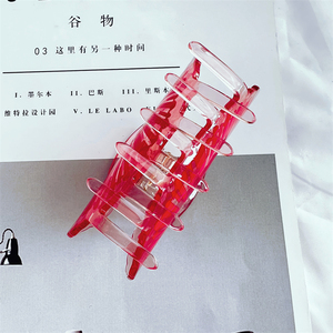 ว้าว! กิ๊บติดผมอะซิเตทฮาวายของ Sheila สีสันสดใส รูปเปลือกหอยขนาดใหญ่ กิ๊บหนีบผมแบบกำหนดเอง ขายส่ง ดีไซน์สร้างสรรค์สำหรับใส่ลำลอง - Product Image 3