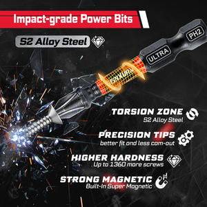 ホットセール GEINXURN 58ピース インパクトスクリュードライバー ドリルビットセット ステップドリルビット、ミニレンチ、ビットホルダー付き ハンドツール - Product Image 5