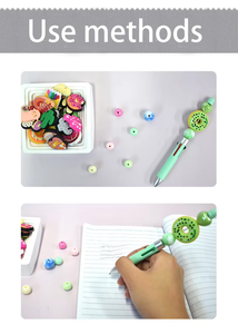 ベストセラー漫画フォーカルビーズフレーズシリーズおしゃれなフォーカルビーズDiyペン用ペンアクセサリー - Product Image 6