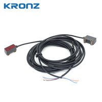 Sensor Fotoeléctrico Láser de Línea KRONZ, Distancia Ajustable de 0-80 mm, 12 °   Sensor Industrial con Salida PNP de 12-24 VCC y Cable de Conexión Directa