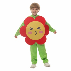 Costume de cosplay floral pour enfants, tenue de scène pour la maternelle, motif tournesol, chenille, rose - Product Image 5