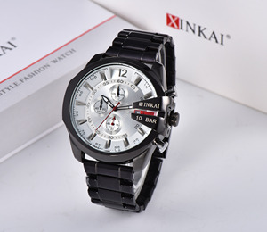 Uomini Del Quarzo Del Giappone Orologi di Moda In Acciaio Pieno Casuale 3ATM Water Resistant Sport Maschio <span class=keywords><strong>Orologio</strong></span> <span class=keywords><strong>Da</strong></span> <span class=keywords><strong>Polso</strong></span> - Product Image 2