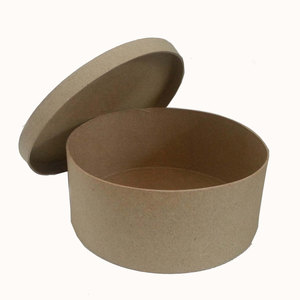 Confezione regalo con cappello da cowboy a tesa di fadora in cartone circolare rotondo stampato personalizzato - Product Image 2