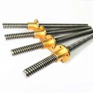 ANDUUK D-11 8mm T8 en acier inoxydable <span class=keywords><strong>tige</strong></span> <span class=keywords><strong>filetée</strong></span> trapézoïdale <span class=keywords><strong>pas</strong></span> de vis 1MM 2MM 4MM écrou trapézoïdal pour imprimante 3D - Product Image 5