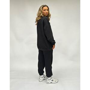 Felpa oversize nera maglione Loungewear Pea Street Logo - Product Image 5