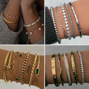 맞춤형 OEM ODM 주얼리 제조업체 디자인 로고 팔찌 뱅글 황동 주얼리 금도금 나만의 주얼리 브랜드 제작 - Product Image 3