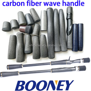 Custom Fishing Rod Carbon Fiber Weaving Handle Grip For Reel Seat Rod Building Component Rod Repair DIY Fishing Rod Handle