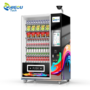 スナック自動販売機 24時間セルフサービス 15.6インチタッチスクリーン 全自動商業用ファストフード自動販売機 - Product Image 1