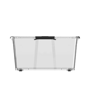 Venta caliente 90l <span class=keywords><strong>Caja</strong></span> de almacenamiento de plástico plegable transparente para la venta - Product Image 5