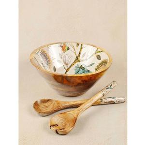 Oferta Especial en Tazón Decorativo de Madera Ecológica Hecho a Mano para Fiestas y Uso Doméstico con Acabado Pulido - Precio - Product Image 1