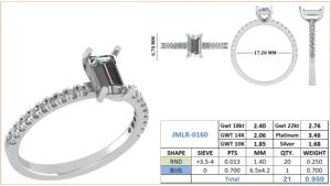 แหวนเพชรที่สง่างามสำหรับเขาและการออกแบบของเธอด้วยสไตล์มินิมอลที่เรียบง่ายและสร้างขึ้นด้วยงานฝีมือระดับพรีเมียม - Product Image 2